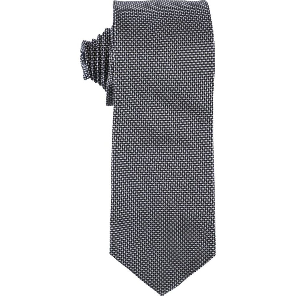 The Men's Store Mens Tonal Grid Self-tied Necktie, NWT